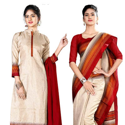 Uniform Sarees/ Chuddidar